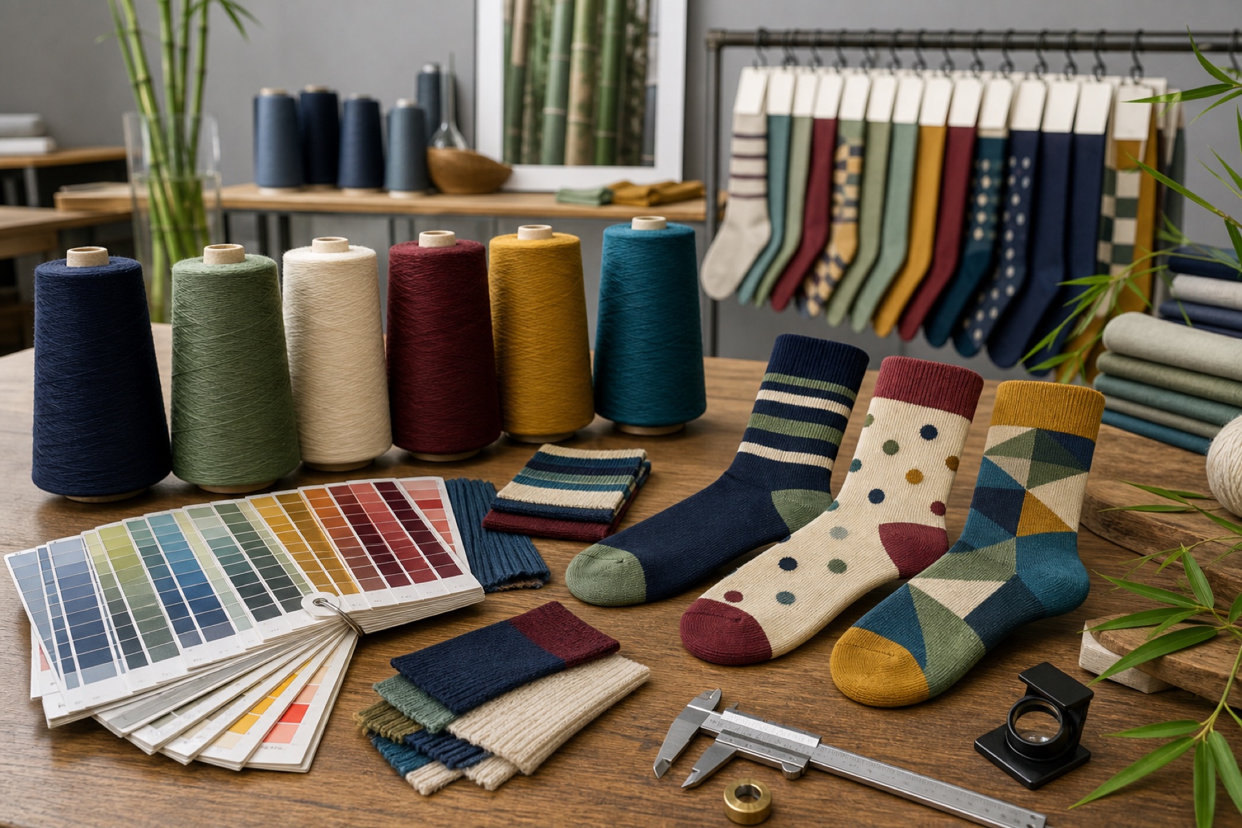 Sock Color Cards and Color Matching for Custom Bamboo Socks